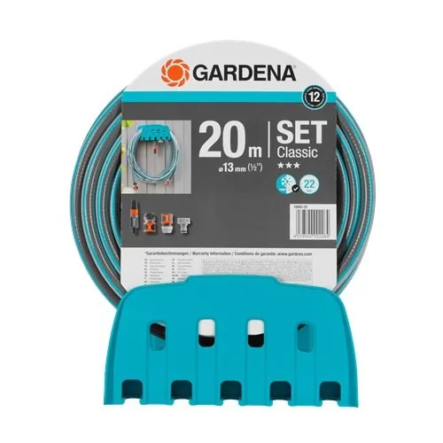 Шланг Gardena Classic 13мм(1/2")20м + Set + кронштейн Gardena фото №1