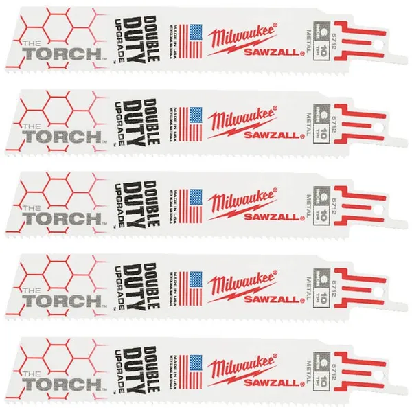 Полотно для шабельних пил TORCH MILWAUKEE, 150х2,5мм, (5шт), (метал)