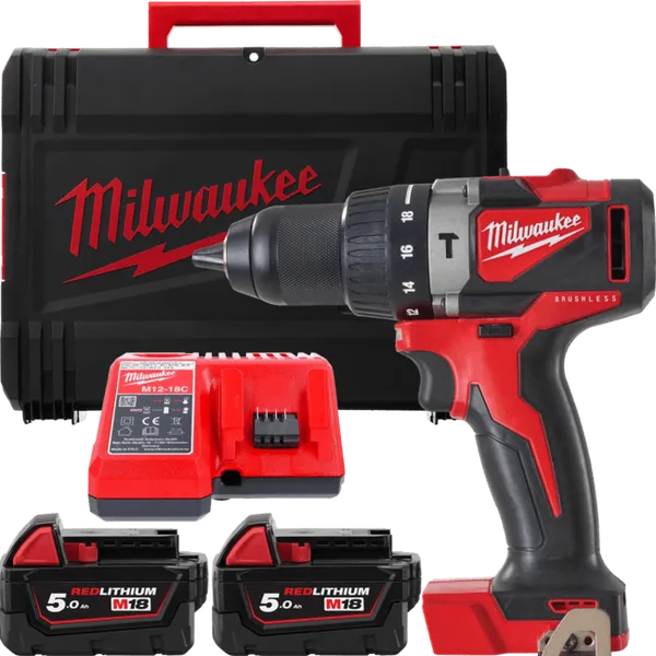 Дриль-шурупокрут з ударом акумуляторний MILWAUKEE, M18 BLPD2-502X