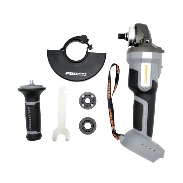 Безщіткова акумуляторна шліфмашина 125 мм Procraft Industrial AG125A (без АКБ та ЗП) Kick back control з доставкою