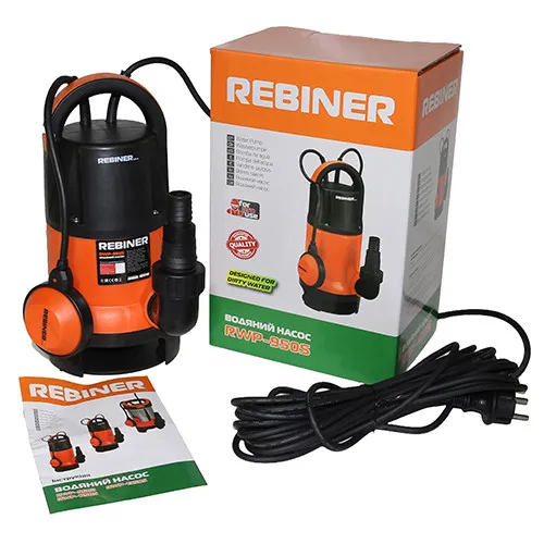 Дренажний насос Rebiner RWP-950S з поплавком (для чистої води) відгуки