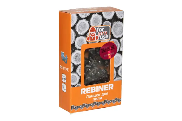 Цепь на бензопилу 56 звеньев, 3/8" шаг Rebiner для твердых пород древесины цепь на 40 шину