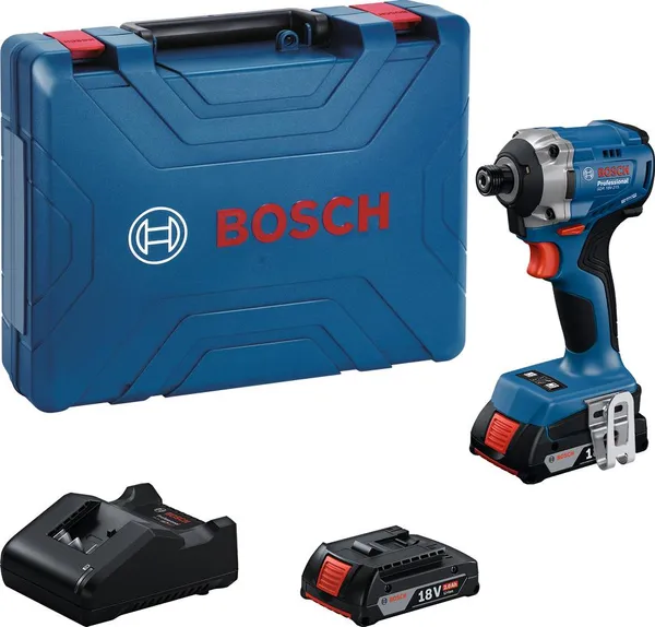 Винтоверт ударный аккумуляторный Bosch GDR 18V-215 18В АКБ 2х2А·час 3800об·мин 215Нм M6-M16 ЗП GAL18V-20 кейс 1кг