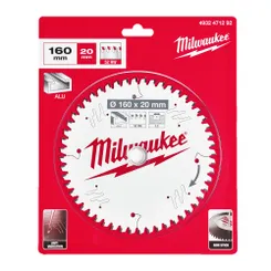 Диск пиляльний Alu PFTE MILWAUKEE, O160х20х2,2мм, 52 зуб. фото