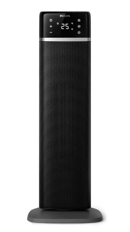 Тепловентилятор Philips 5000 Series, 20м2, 2000Вт, електр. упр-ння, 58 х 19.6 х 21.2см, керамічний, дисплей,Wi-Fi, чорний