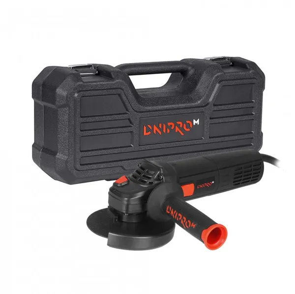 Шлифмашина угловая Dnipro-M GS-160SE (2021) + Кейс универсальный для УШМ BP-12G