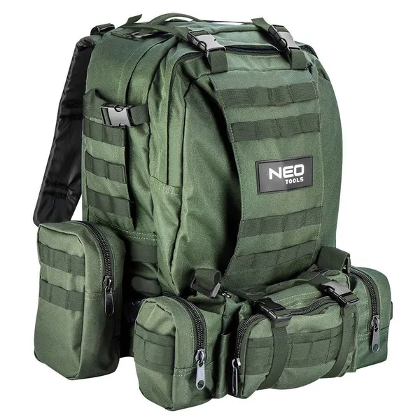 Рюкзак Neo Tools Survival, туристичний, 40 л, поліестер 600D, 4 в 1 фото №1