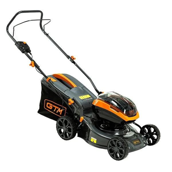 Газонокосарка акум. BLM42, 2*18В, ширина захвату 42см, висота скош. 25-75мм, травозбірник 45л, несамохідна, КАРКАС (без АКБ і ЗП)