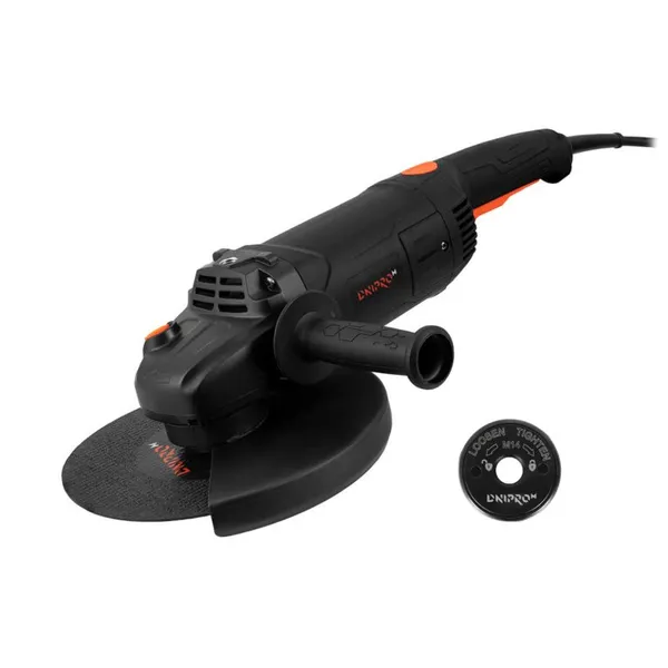 Шлифмашина угловая Dnipro-M GL-240 + Гайка QN-14XL