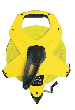 Рулетка Stanley PowerWinder Fiberglass, 100м х 12.7мм, геодезична фото