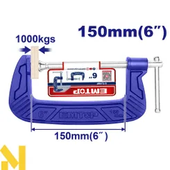 Струбцина G-образная EMTOP ECLPG0601 фото