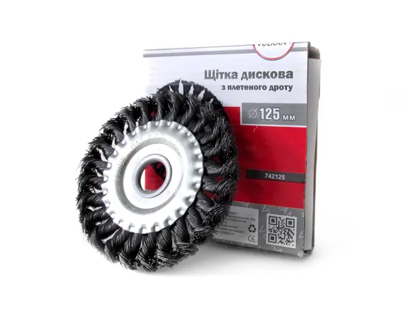 Щітка дискова 175*22мм дротяний трос