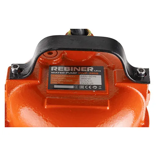 Замовити Фекальний насос 10 куб.м/год, 750 Вт Rebiner RWP-2850 з подрібнювачем (для брудної води) з доставкою