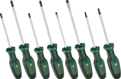 Отвертка Bosch набор 8шт, SL 4, 6.5 мм, PH1х100 мм, PH2х125 мм, PZ1х100 мм, PZ2х125 мм, Т20х100, Т25х100 фото