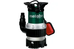 Насос занурювальний комбінований Metabo TPS 14000 S COMBI, 770Вт, 14куб/год, висота подачі 8.5м, занурення до 7м, внутрішня різьба 1"/1/2", 7.7кг фото