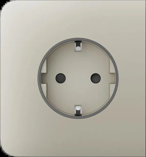 Боковая панель для встраиваемой розетки Ajax SideCover for Outlet Basic, ivory