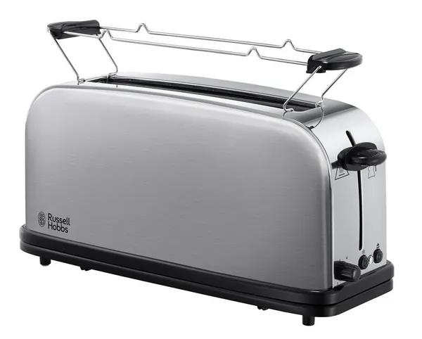 Тостер Russell Hobbs Oxford 1000Вт, длинные слоты, металл, серебристый