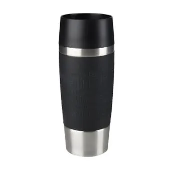 Термочашка Tefal Travel Mug, 360мл, нержавіюча сталь, пластик, чорний