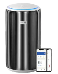 Очиститель воздуха Philips Series 3200, 135м2, 520м3/час, HEPA +угольный фильтр, Wi-Fi, 5 режимов, серебристо-белый фото