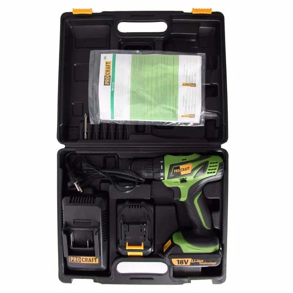 Аккумуляторный шуруповерт Procraft PA18Pro цена в Украине