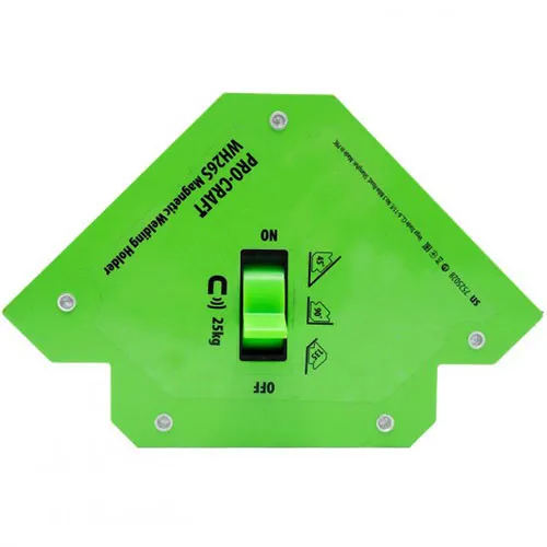 Магнитный держатель для сварки (25 кг) с переключателем Procraft WH26S (магнитный угольник) цена в Украине