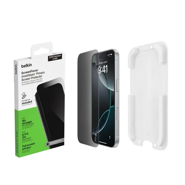 Защитное стекло Belkin для iPhone 17 Pro Max, Privacy Screen Protector (1 Pack)