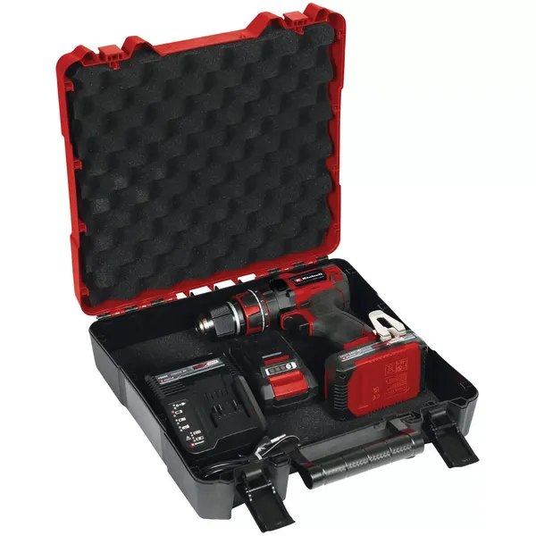 Купить Шуруповерт-дрель ударная акумуляторная Einhell TP-CD 18/50 Li-i BL(2x2Ah), PXC, 18В, аккумулятор 2 Ач - 2 шт, бесщеточная, 50 Нм, кейс, 2.02 кг со скидкой