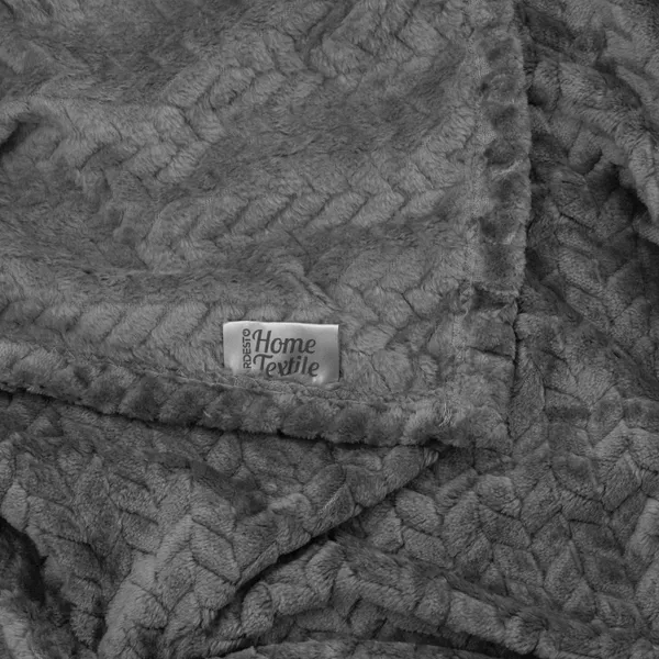 Купити Плед ARDESTO Jacquard Braid 160х200см, 100% поліестер, сірий