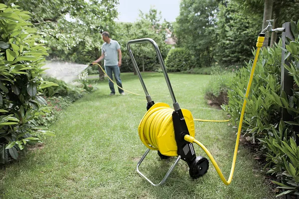 Купити Котушка для шланга Karcher "HT 3.400", складне, регулювання висоти ручки візка, довжина шланга: 1/2" 40м, 5/8" 30м, 3/4" 20м