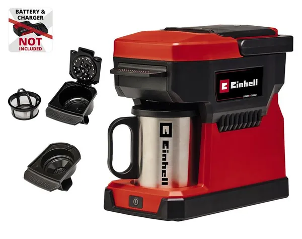 Кофемашина аккумуляторная Einhell TE-CF 18 Li-Solo PXC 18В 240мл 80°С 1.2кг без АКБ и ЗП