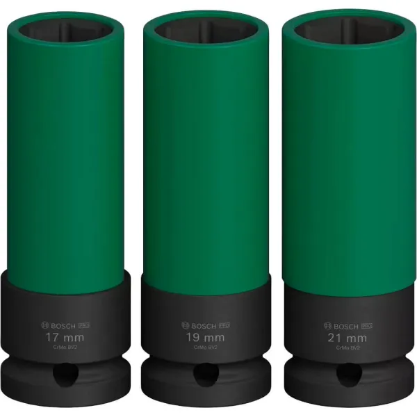 Набор ударных торцевых головок Bosch Professional Extra Deep 3шт 1/2" 85мм цена в Украине