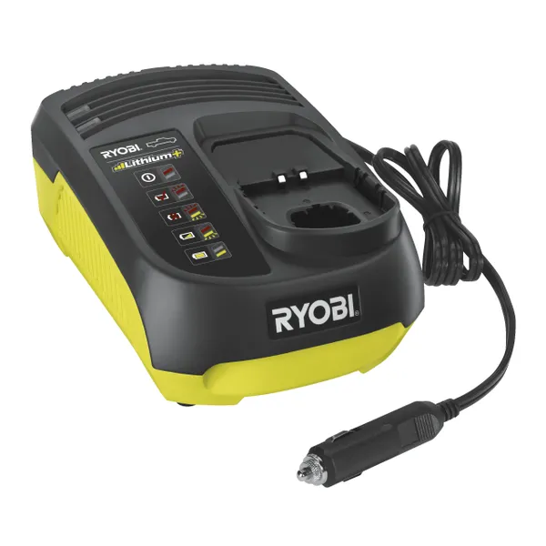 Зарядний пристрій Ryobi RC18118C 5133002893, ONE+ 18В, з живленням від автомобільної мережі 12В фото №1