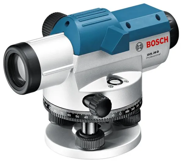 Нивелир оптический Bosch GOL 26 D, до 100м, ±1.6мм/30м, зум х26, 1.5кг