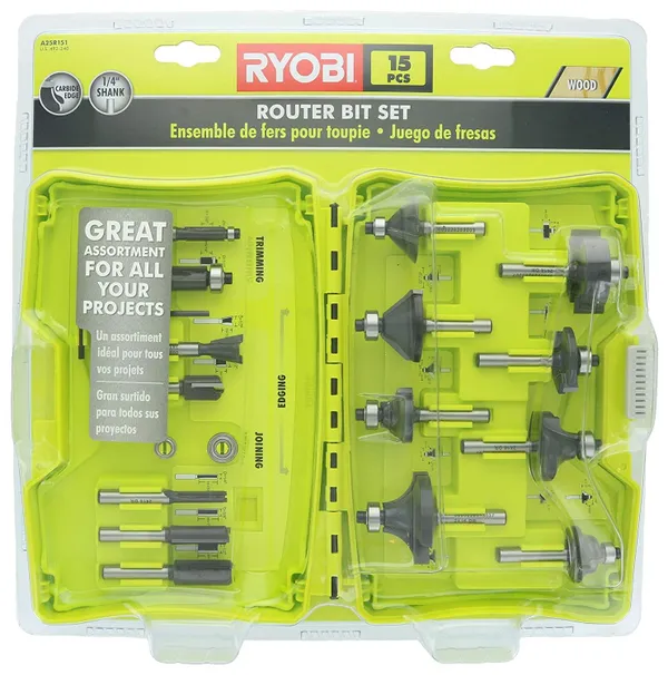 Фрезы Ryobi RAKRBS15, набор 15 шт