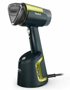 Отпариватель Tefal компактный AeroSteam, 1400Вт, 100мл, постоянный пар - 20гр, черно-зеленый фото