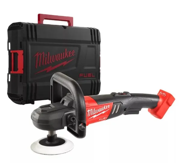 Машина полірувальна кутова акумуляторна MILWAUKEE M18 FAP180-0X, O диска 180мм, (+ полірувальна платформа, пилезахисний екран, D