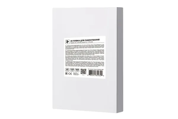 Плівка для ламінування A6 2E, матове покриття, 125 мкм, 100шт