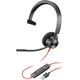 Гарнітура комп'ютерна моно On-ear Poly Blackwire 3310, USB-A, всеспрямований, чорний