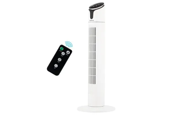 Вентилятор ARDESTO колонный, 90см, 50Вт, пульт ДУ, дисплей, черно-белый