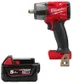 Гайковерт акумуляторний безщітковий MILWAUKEE 1/2" (881 Нм) M18 FMTIW2F12-0, з кільцем (каркас) + M18 B5 подарунок