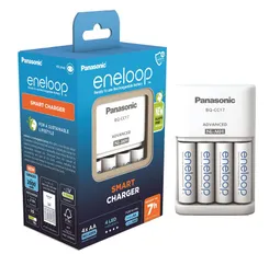 Зарядное устройство Panasonic Advanced Charger + Аккумулятор Eneloop NI-MH AA 2000 мАч, 4 шт. фото