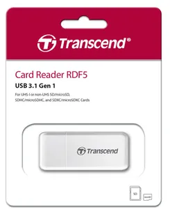 Кардридер Transcend USB 3.1 Type-A > microSD/SD Белый фото