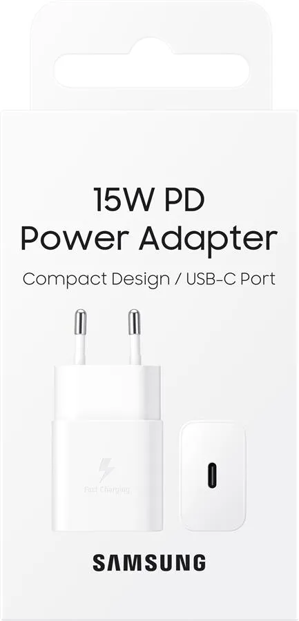 Зарядное устройство сетевое Samsung 15Вт USB-С, белый
