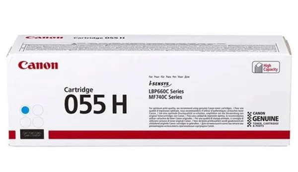 Картридж Canon 055H MF742/744/746, LBP663/664 Cyan (5900 арк)