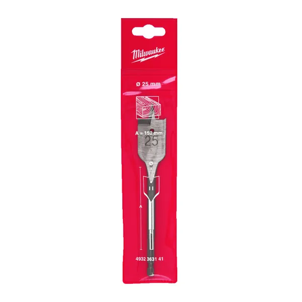 Свердло пір'яне MILWAUKEE, діаметр 25x152 мм цена в Украине