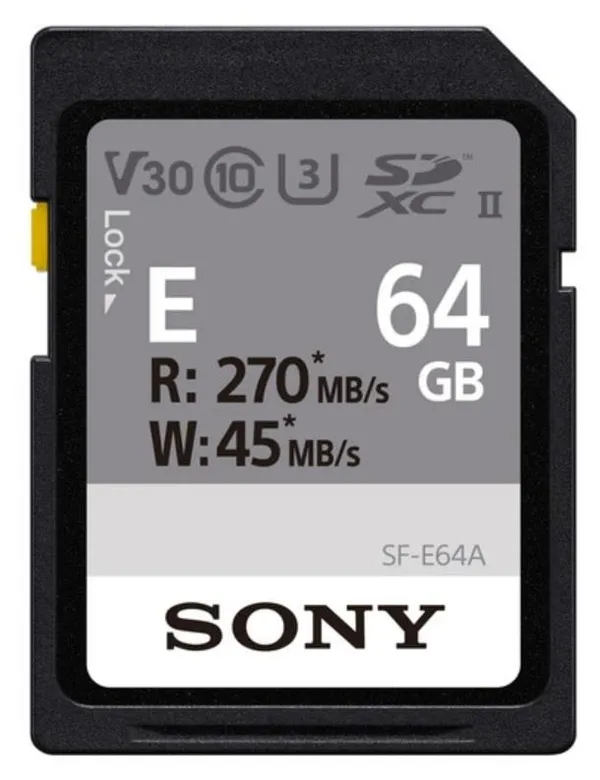 Карта памяти Sony SDXC  64GB C10 UHS-II U3 V30 R270/W45MB/s Entry