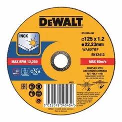 Диск отрезной по металлу DeWalt EXTREME 125х1.2х22.23мм фото