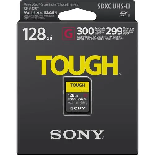 Карта пам'яті Sony SDXC  128GB C10 UHS-II U3 V90 R300/W299MB/s Tough