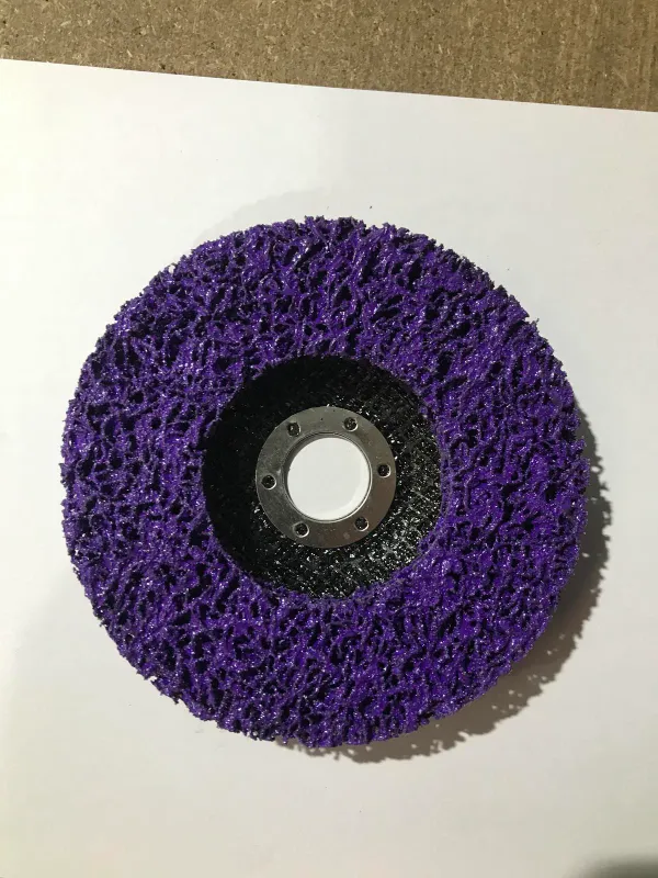 Круг зачисний 125*22 пористий фіолетовий жорсткий (для зняття фарби)