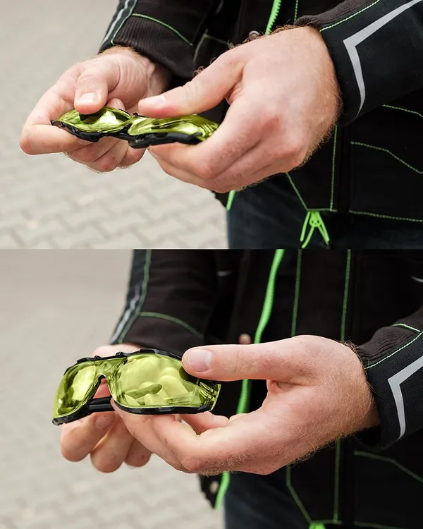 Окуляри захисні Neo Tools протиосколкові, клас захисту FT, гумові дужки, полікарбонат, жовтий купить онлайн